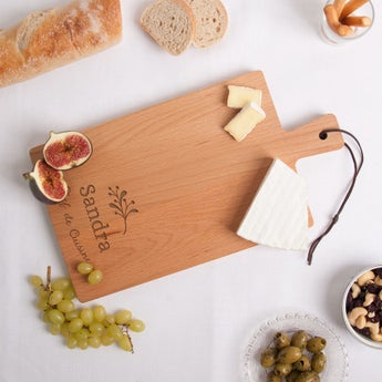 Wooden serving platter - Beech wood - Rectangular - Portrait (M)