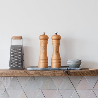 Personalised salt & pepper grinder set - Large