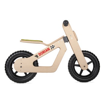 Personalised Wooden Children's Balance Bike Personalised Wooden Children's Balance Bike