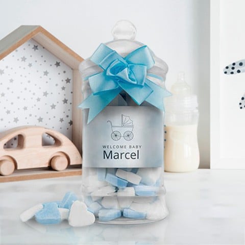Baby Blue: Heart Sweets in Baby’s Bottle Baby Blue: Heart Sweets in Baby’s Bottle